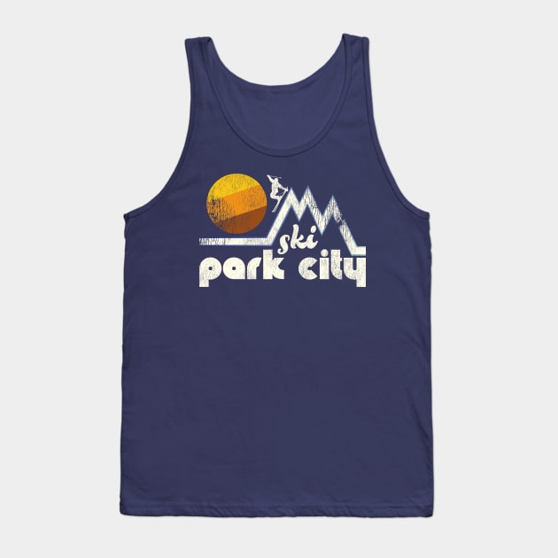 Retro Ski Park City Tank Top by darklordpug